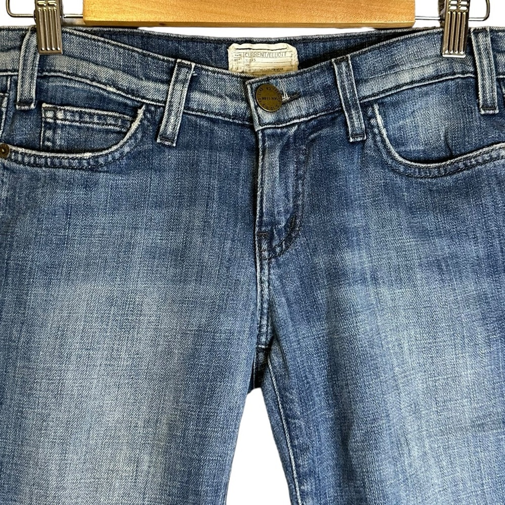 Current/Elliott‎ The Bike Short Denim Jorts 8058-0147 Blue Moon Size 25/0 - Picture 3 of 10